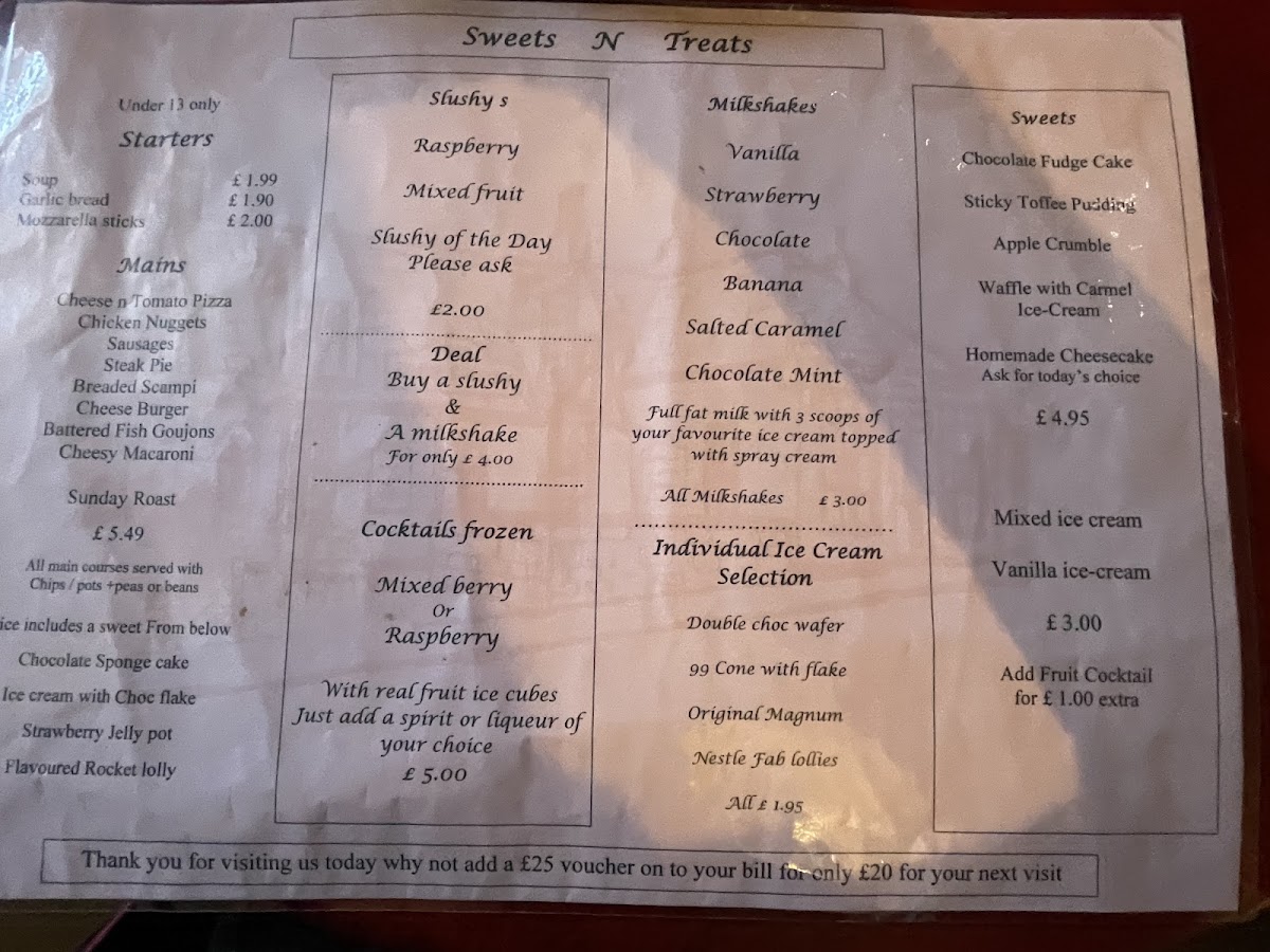 The Glen Tavern Menu - Image 4